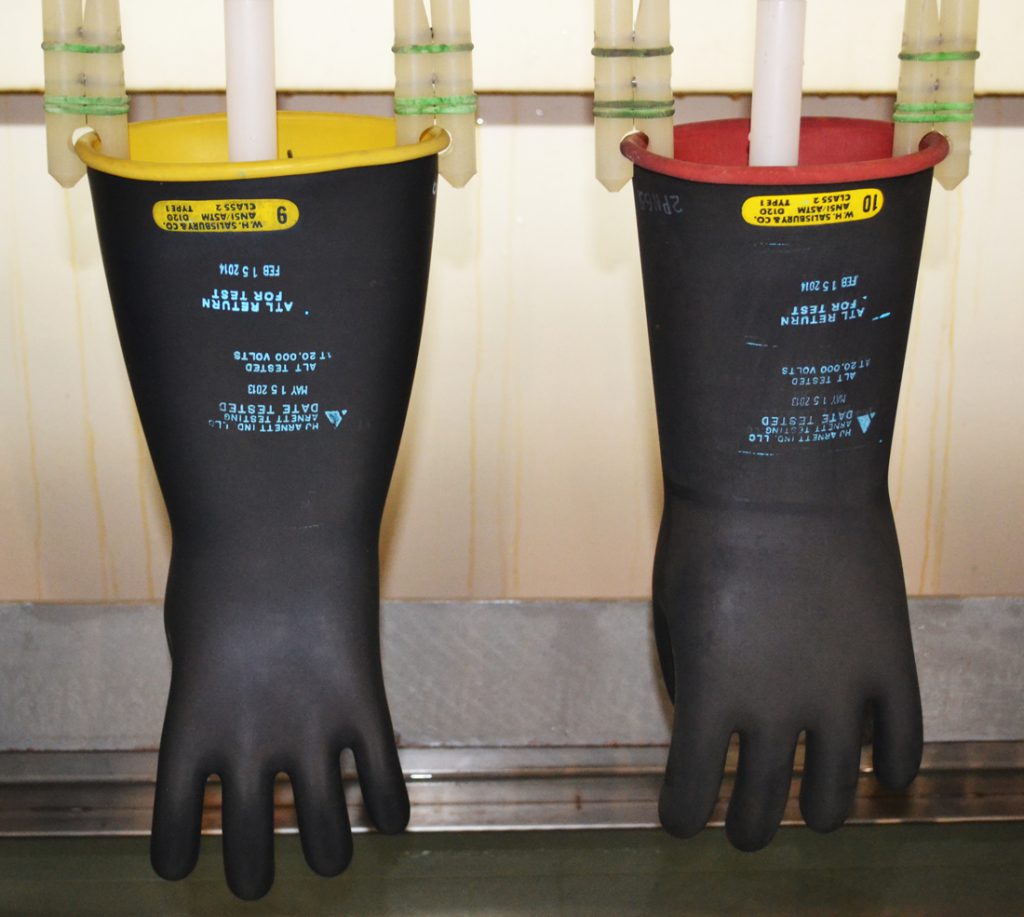 insulated rubber glove testing lab