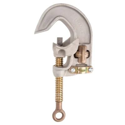 Chance C6001626: .99" Aluminum "C" Penetrator Ground Clamp w/ Chisel Point Jaw; Plain/Pressure Terminal