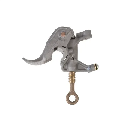 Chance C6000197: 1.293" Aluminum Duckbill Ground Clamp; ASTM Grade 5H; Serrated Jaw; Threaded Terminal