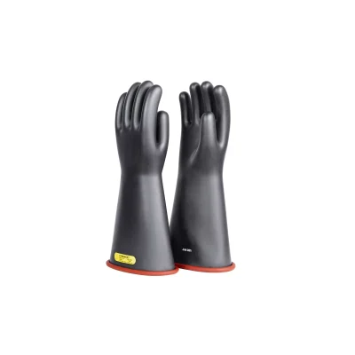 Chance PSC214RB: 14" Class 2 Rubber Gloves - Red/Black (Max Use: 17kV) - 10