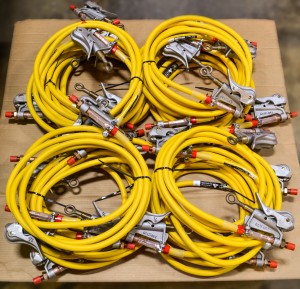 Grounding cable assembly with yellow 2/0 cable