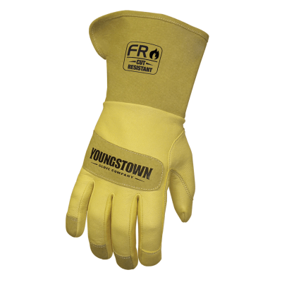 Youngstown FR Leather Utility Wide Cuff Glove - 27 Cal/CM2: 12-3275-60