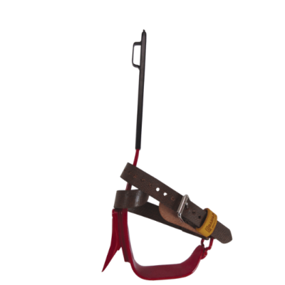 Bashlin Steel Climbers w/ Attached Bottom Straps; Straight Shank (BD16B-1N)