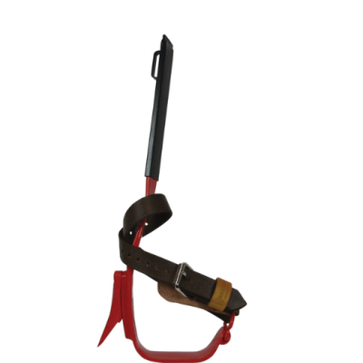 Bashlin Steel Climbers w/ Attached Bottom Straps; Twisted Shank (BD16BC-1N)