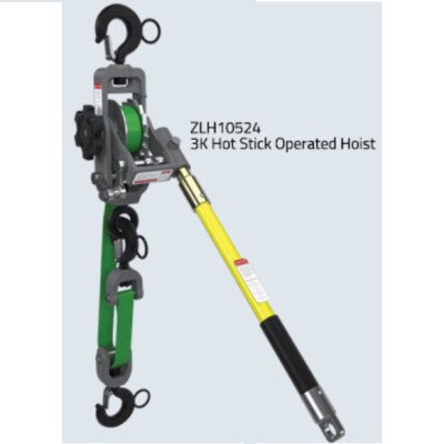 Slingco Hot Stick Operated 3K Strap Hoist; ZLH10524