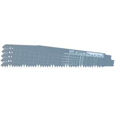 Makita 723052-A-5: 9" Wood Cutting Recipro Saw Blade, 6TPI, 5/pk