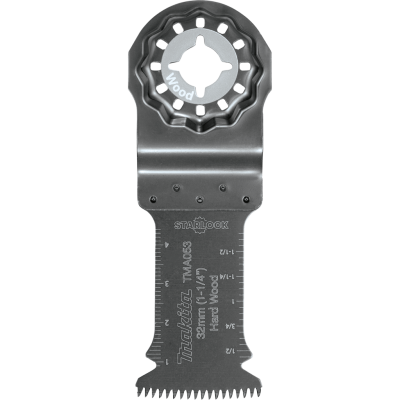 Makita B-67072: Starlock® Oscillating Multi‑Tool 1‑1/4" Bi‑Metal Curved Plunge Cut Blade with Japanese Tooth Design