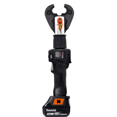 Huskie SLA-MK7NDBG: 6 Ton Interchangeable Head Inline Tool Kit with BG Crimp Jaw, (2) Makita™ Lithium-Ion 5.0Ah Batteries, 120VAC Charger, Tool Bag