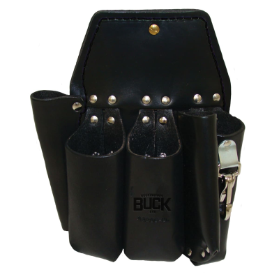 Buckingham Double Back Holster - Black Leather