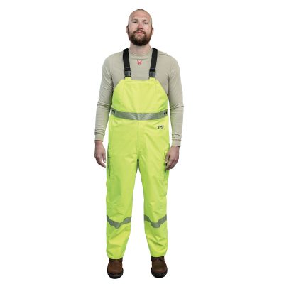 DRIFIRE® HYDROflash™ Hi-Vis FR Rain Bib Class E - High Vis Yellow, 2XL