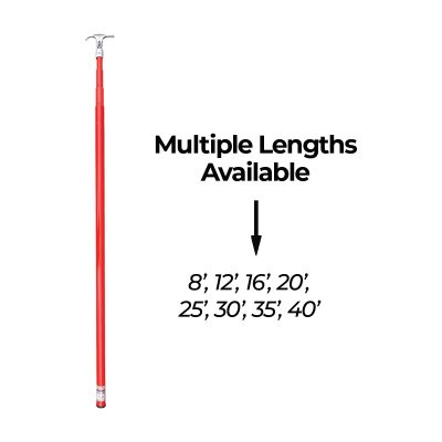 Chance Telescoping Hot Stick (Disconnect Head) — 8′, 12′, 16′, 20', 25', 30', 35', 40'