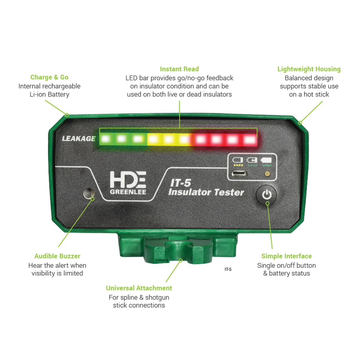 Greenlee IT-5: Insulator Tester - Image 4